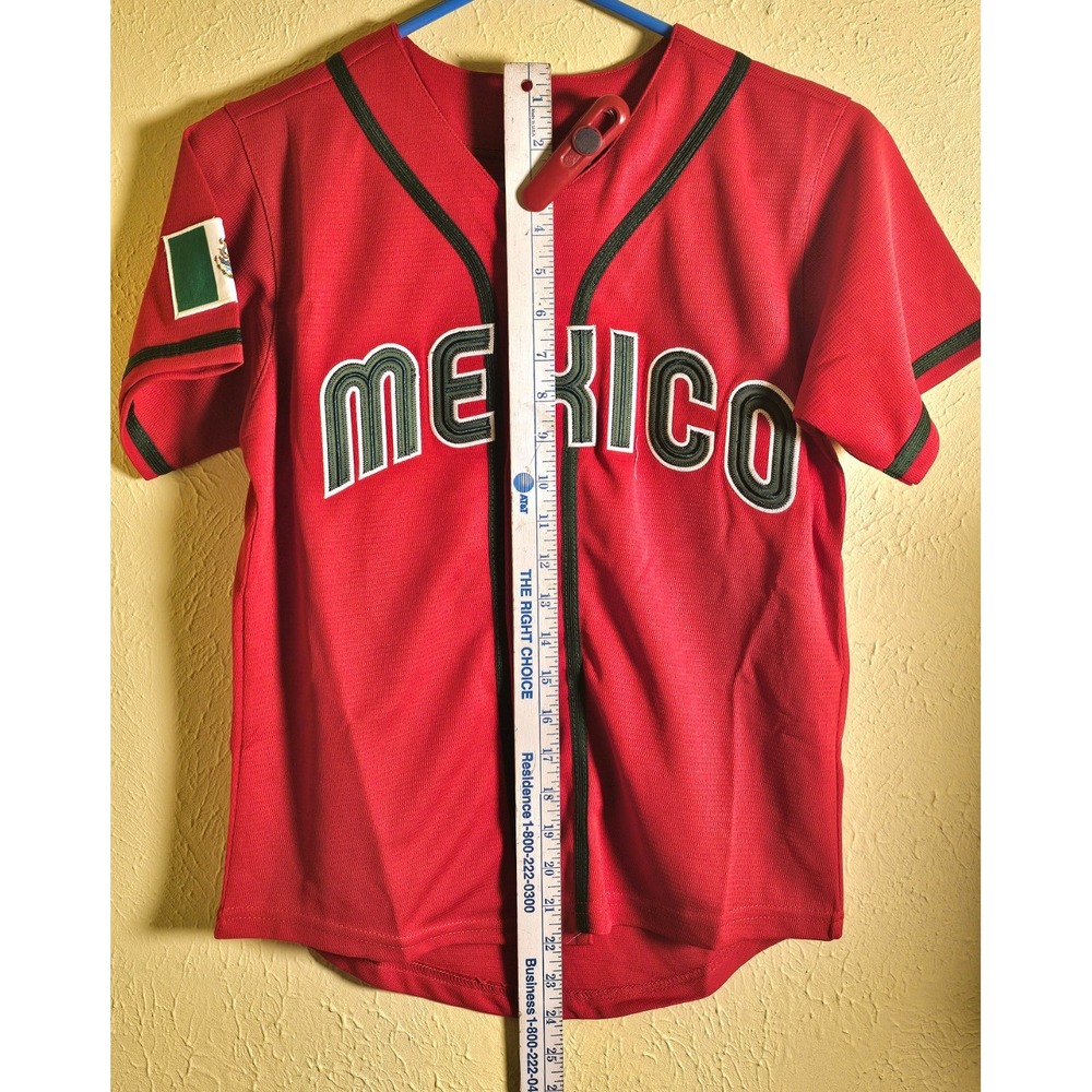 NEW-Red Mexico World Baseball Classics‎ Jersey-#56-Arozarena Child Medium - Picture 4 of 4